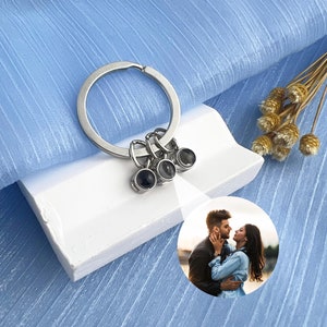 Personalized Projection Keychain • Photo Projection Keychain • Couple keychain • Custom Photo Gift • Family Gift • Christmas Gift