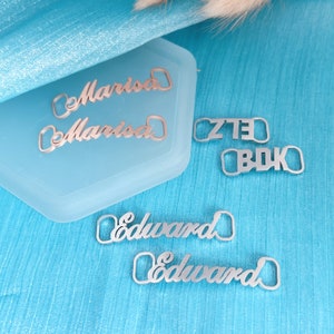 Hebilla con nombre personalizada • Adornos para zapatos personalizados • Hebilla con nombre • Hebillas doradas • Regalos para él • Regalos para novio