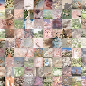 110 PCS Angelcore Wall Collage Kit - Aesthetic Wall Collage - Cottagare Room Decor - Dreamy Wall Art - Angelcore Photo Collage Kit -