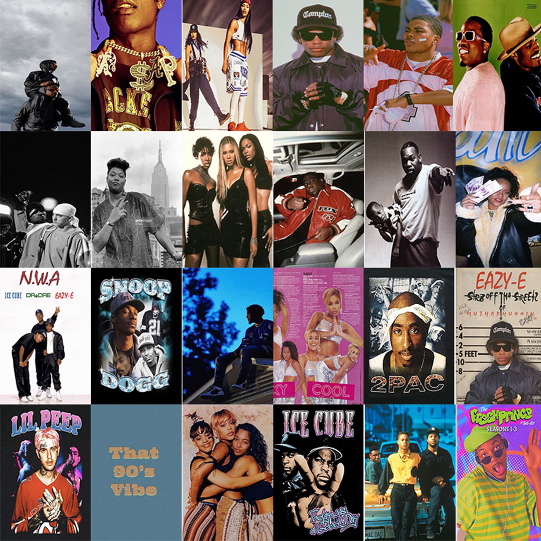 ☆Artifacts☆ Hiphop 90s Vintage poster Hip Hop Retro 90s Radio Paint Explosion