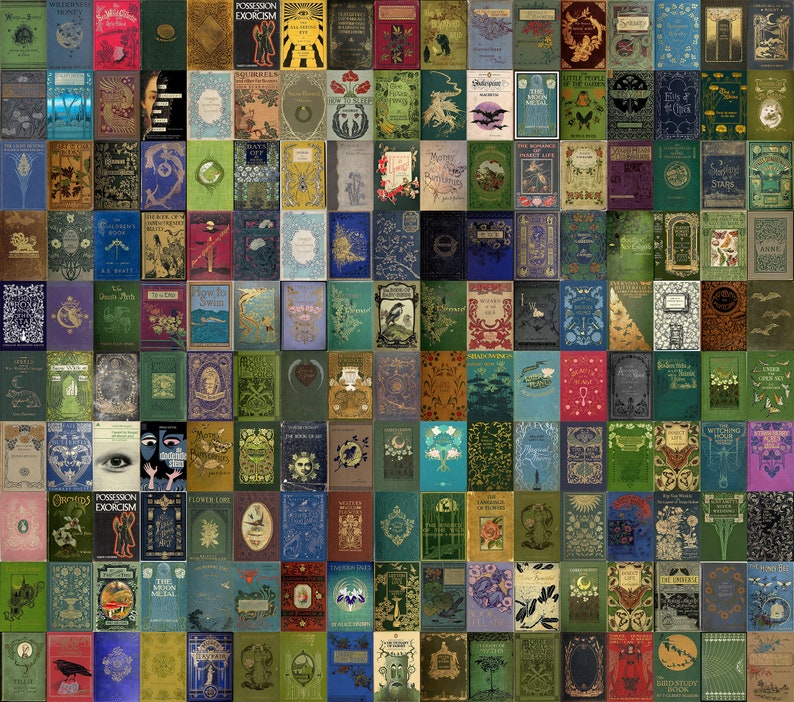 Vintage Book Cover Poster Old Books Cover Vintage Book Etsy