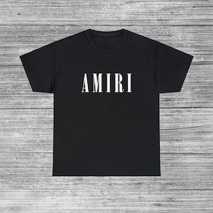 Amiri Core Logo Black/White Unisex T-Shirt S-5XL, Souvenir Replica Hype Apparel, Cheap Party Fashion Gift For Him Her, Designer