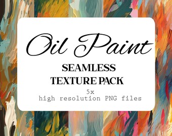 Seamless Oil Paint Texture Pack - Lebendige digitale Ölgemälde Hintergründe für kreative Projekte