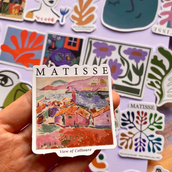 Matisse Artwork Sticker Sets, Waterproof, DIY Graffiti Decals