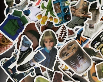Modern Aesthetic Waterproof Vinyl Sticker Pack | DIY Collage