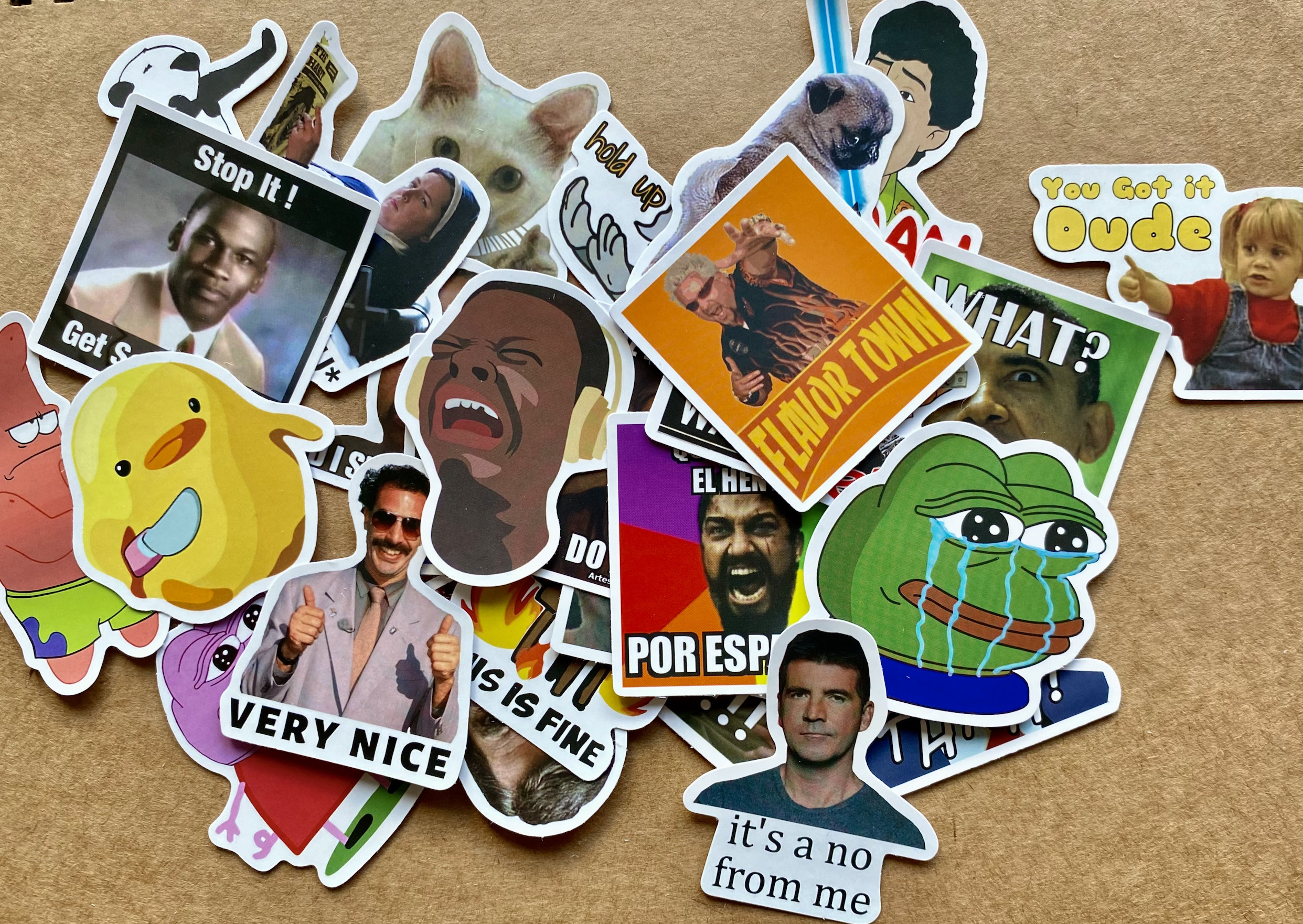 Funny Internet Meme Stickers | Reusable Decals, Laptop & Water Bottle ...
