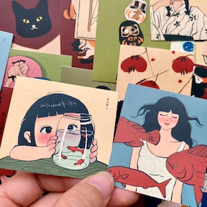 Kawaii Nostalgia! Adesivi classici dei cartoni animati giapponesi, decalcomanie fai da te per graffiti, regalo per il ritorno a scuola