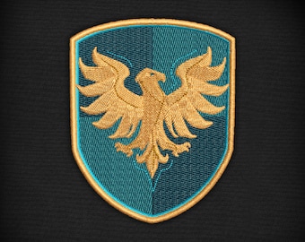 Parche para túnica de la casa del águila Ravensmart de la Escuela de magos Legacy (para cosplay): archivo de bordado a máquina