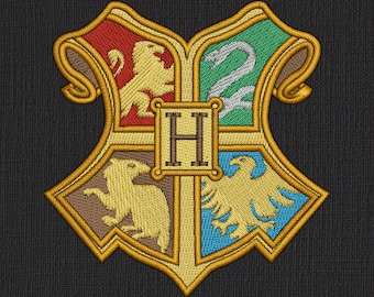 Escudo de la Escuela de Magos - Archivo de bordado a máquina