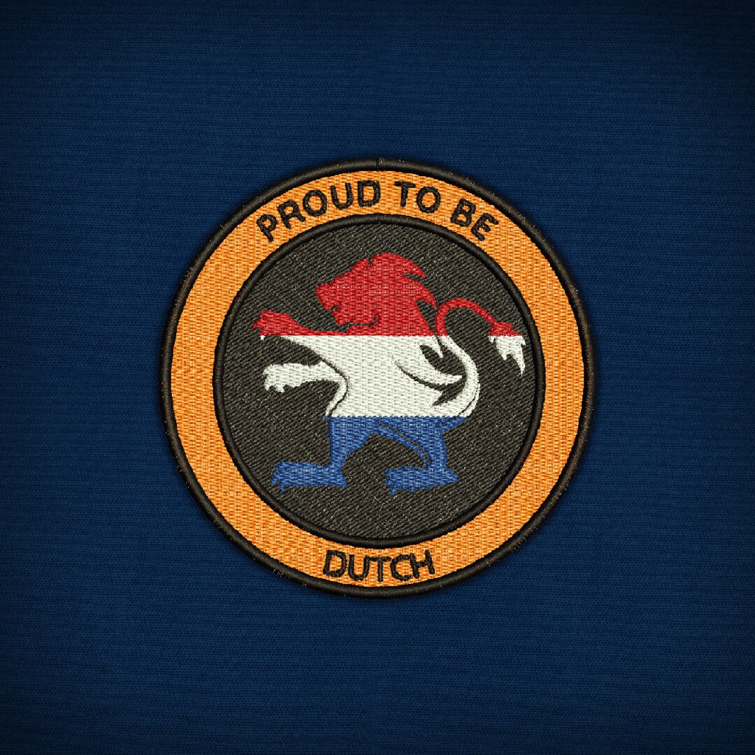 Proud to Be Dutch Patch Machine Embroidery File Etsy