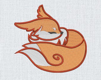 Zorro durmiente - Archivo de bordado a máquina
