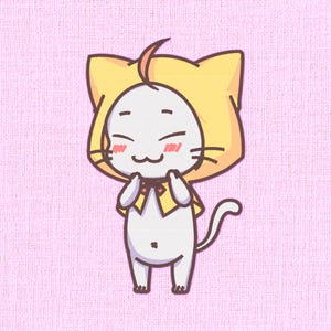 Kitty Companion - Archivo de bordado a máquina (¡muchos tamaños!)