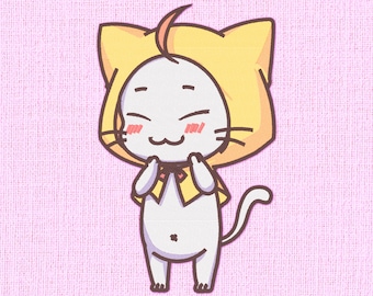 Kitty Companion - Archivo de bordado a máquina (¡muchos tamaños!)