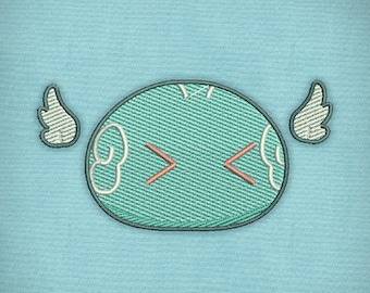 Parche de personaje de Anemo Slime: lindo archivo de bordado a máquina