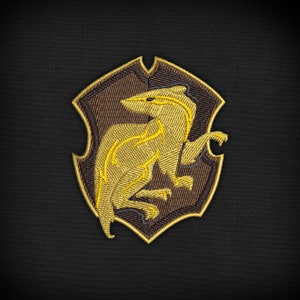 Wizard School Legacy Puffing Badger House Patch - Machine Embroidery File