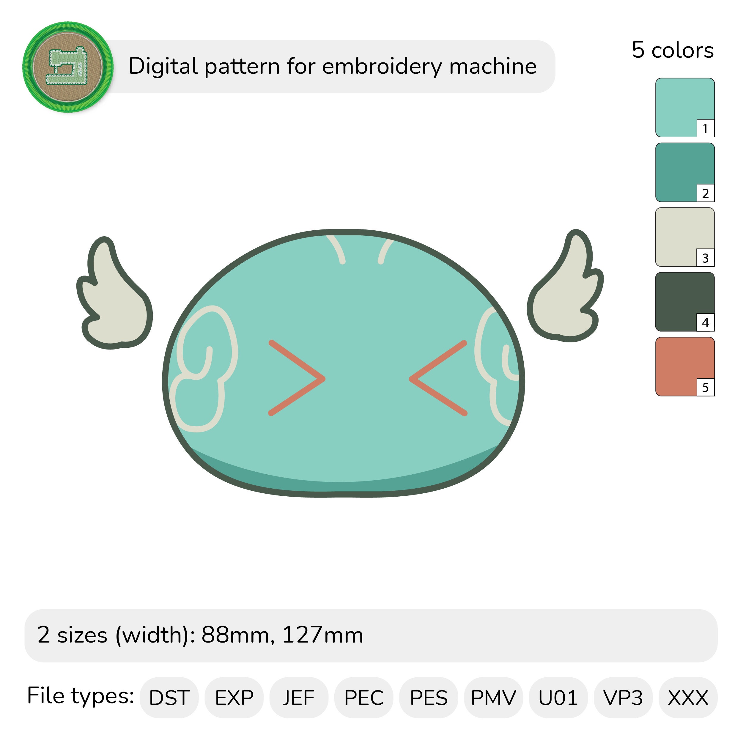 Anemo/hydro/pyro Slime Combi Pack - Machine Embroidery Files - Etsy