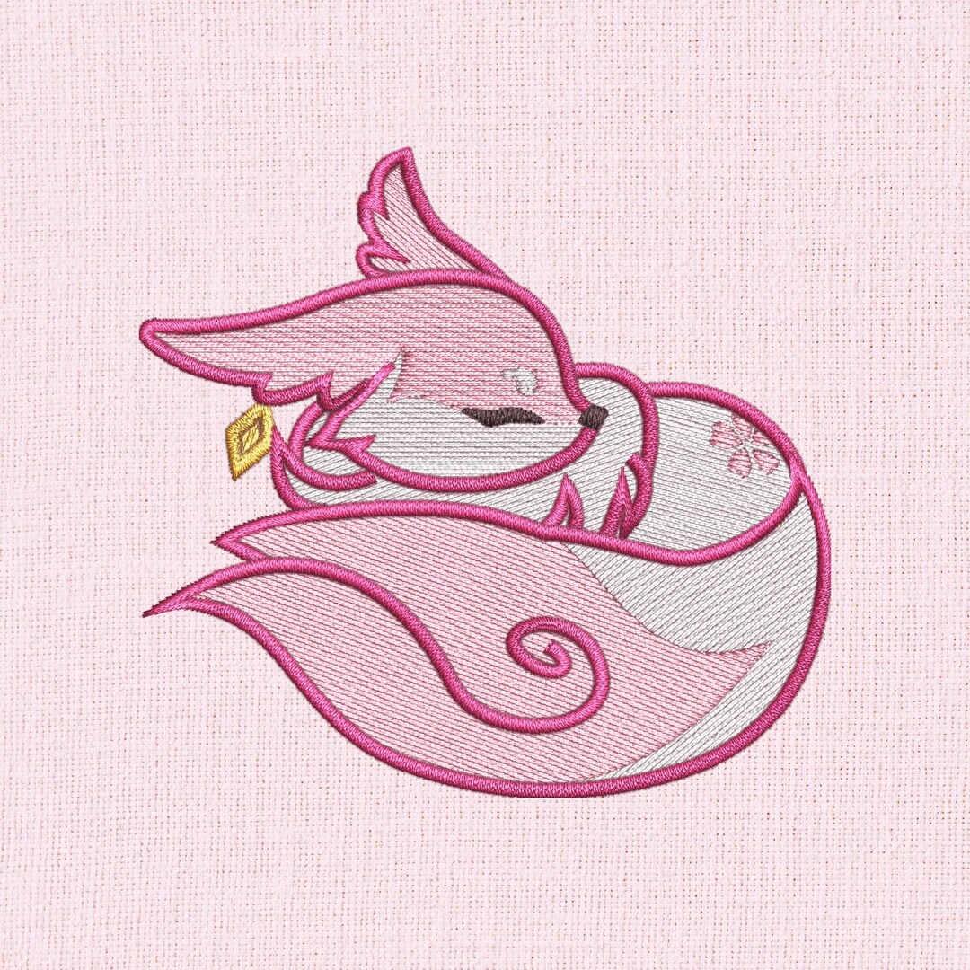 Yae Miko (sleeping Fox Form) - Machine Embroidery File - Etsy