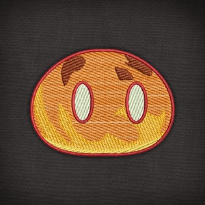 Pyro Slime character patch - Cute Machine Embroidery file