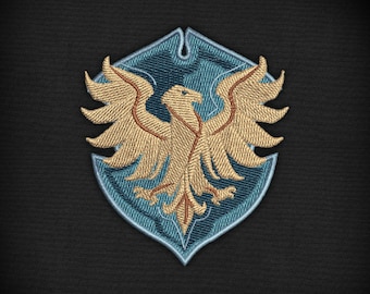 Parche de águila Ravensmart Legacy de la escuela de magos: archivo de bordado a máquina