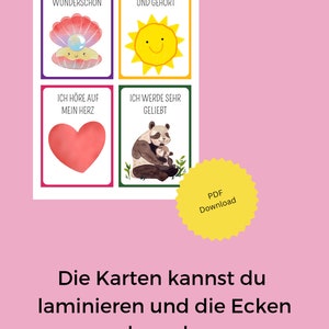 Affirmation cards for children PDF | Printable encouraging cards | Boost self-confidence | Kindergarten Montessori mindfulness