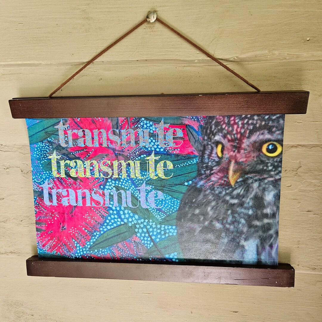 Owl Healing Poster Digital Download Transmute Grief Poster Etsy