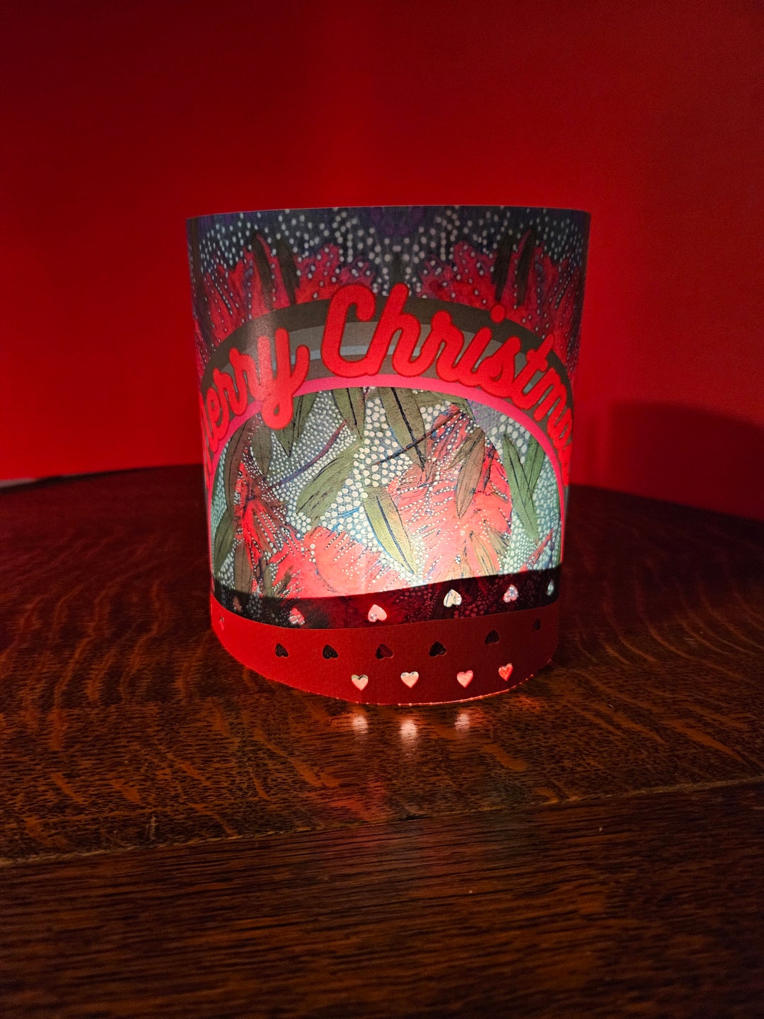 Christmas Table Paper Lantern Australian Christmas Decor Red Etsy