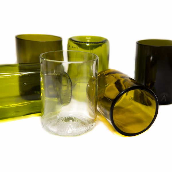 Recycled Wine Glasses - Etsy