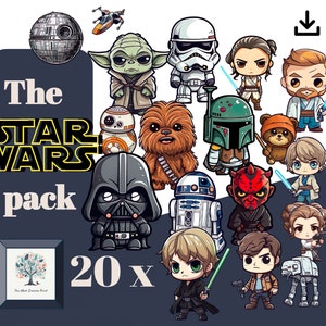 Sci-Fi Clan Stickers : Star Wars Family Member