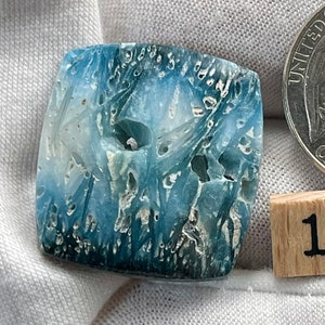 Exquisite Nakauriite Blue Ice Agate Cabochons for Pendants & Rings Tranquility Stone  Artisan Gemstone | Emotional Balance Stone