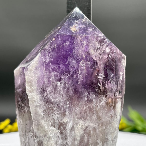 High-Quality Large Natural Brazilian Amethyst Crystal | Cut Base | Very Large Sizes | Points | Towers | Generator |