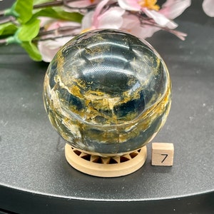 Authentic Indonesian AAA+ Blue Opal Orb | Healing Crystal Sphere |