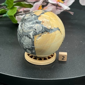 Rare Maligano Jasper Crystal Sphere Premium Grade Stone Ball for Healing and Decor Polished Crystal Sphere Chakra Balancing Selections 1-10