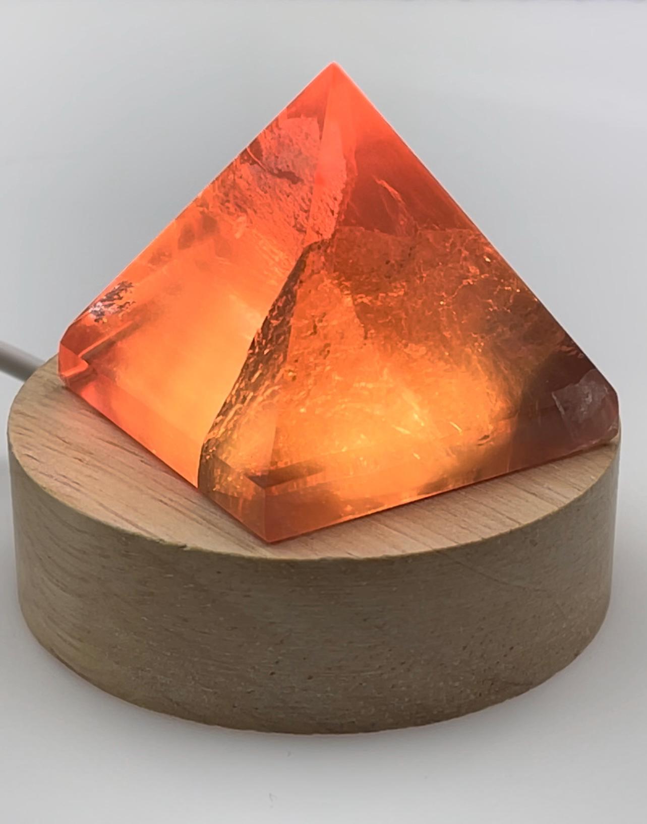 Led Crystal Display Multicolor LED Crystal Display Stand | Bamboo Base Light Stand 44.5mm ...