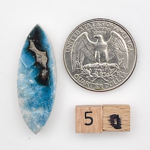 Unique Blue Ice Agate Cabochons Nakauriite Crystal for Calm & Balance Handcrafted Gems Natural Healing Stone Crystal Calm Balance