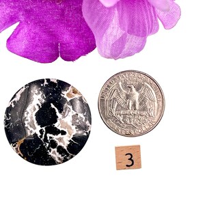 Exotic Indonesian Agate Cabochon. High-grade palm root stone with mesmerizing patterns. Aids emotional healing, stress relief. Perfect for artisan jewelry and crystal grids.