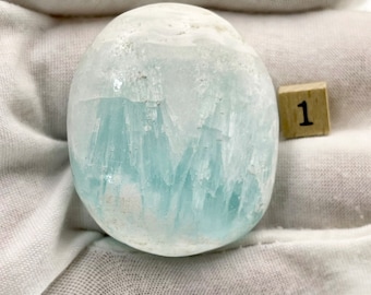 Caribbean Calcite, Palm Stones, Stunning Ocean Blue Stones, Hemimorphite, Aragonite - Zodiac: Pisces, Libra, Taurus, Cancer
