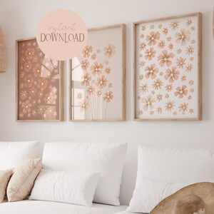 Country house style flower art set Laura old pink I Botanical decoration, country house style decoration, flower market set, French country house style