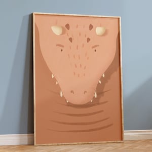 Póster Diego Dragón Rojo I Pastel, Habitación Infantil, Decoración Salón, Póster Infantil, Boho, Descarga Dragón, Cuadro de Pared, Cuadro Imprimible