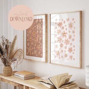 Country house style flower art set Emma old pink I Botanical decoration, country house style decoration, flower market set, French country house style