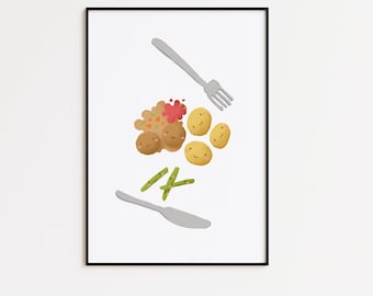 Hearty palate smile kitchen poster I enjoyment poster, food poster, kitchen poster, dining room poster, kitchen decoration, kitchen decoration, dining room decoration