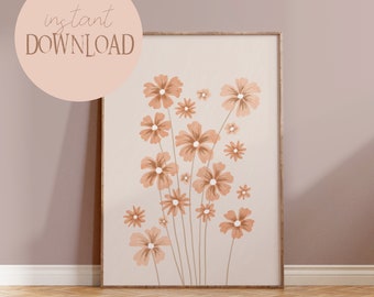 Country house style flower art old pink I Botanical decoration, flower decoration, country house style decoration, flower market, French country house style