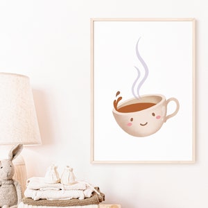 Coffee Cup Poster I Coffee Poster, Dining Room Poster, Kitchen Poster, Coffee Poster, Cocoa Poster, Home Poster, Enjoyment Poster, Coffee Decoration