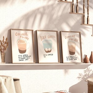 Café Wall Art 3 Cartel Set Impresión I Amor del Café, Cartel del Café, Arte del Café, Decoración del Café, Cartel del Café, Amante del Café, Cartel del Café