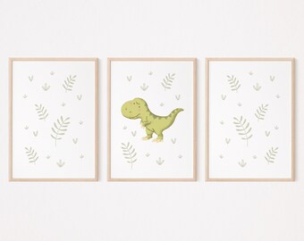 Póster de dinosaurio de David I, póster de dinosaurio, póster de T-Rex, póster de tiranosaurio, póster prehistórico, póster de dinosaurio, póster de dinosaurio para habitación de bebé