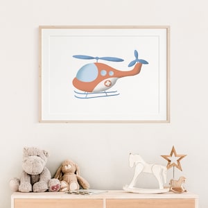 Cartel helicóptero de rescate I cartel habitación infantil helicóptero, cartel infantil helicóptero, cartel piloto, cartel piloto, decoración helicóptero