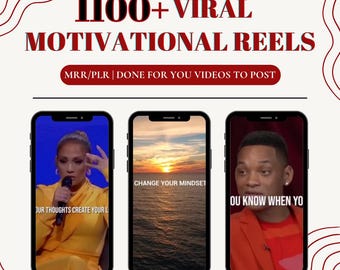 1100+ Motivational Reels Bundle: MRR PLR Instagram Reels (PDF Access Links)