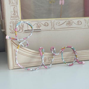 Decorazioni per la cameretta di neonati e bambini, decorazioni da parete per la cameretta dei bambini, decorazioni per feste di compleanno, targhetta con nome personalizzata, targhetta con nome Liberty London