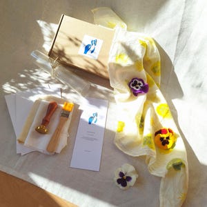 Hapa Zome Kit // Natural stamping kit // creative kit for kids//DIY Box ecoprint//creative DIY gift// Tataki Zome