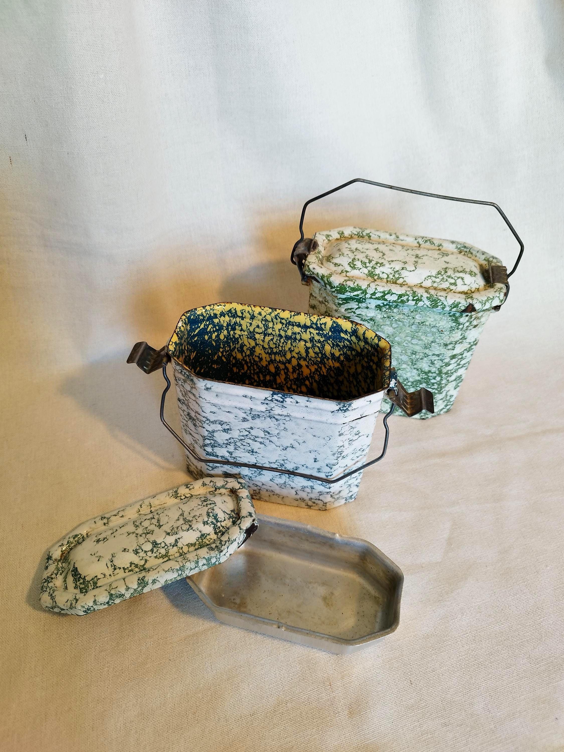 Etsy 日本 1950年代ヴィンテージウィッカーピクニックバスケットセット