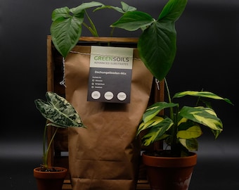 Alocasiaerde | Calatheaerde | Syngoniumerde | Pfeilblatterde | Purpurtutenerde | Torffrei | Mit Biokohle | Dschungelboden-Mix